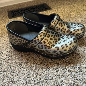 Leopard Dansko Clogs